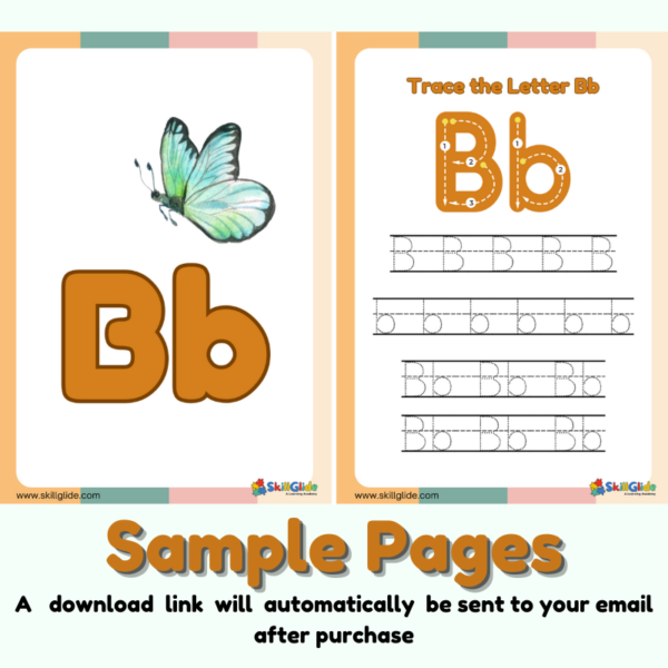 Alphabet Letter Tracing Practice - PDF (52 Pages) - Image 3